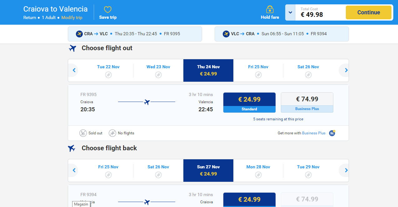 Attach to suspicious Sometimes Ryanair ajunge la Valencia din Craiova, începând cu 24.99€!